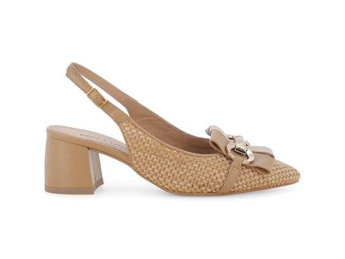 Slingback tressé cuir Melluso pour femme parfait du bureau aux terrasses d'été