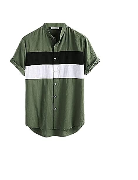 HmkmShirt for Men || Opaqu Cotton Shirts for Men || Regular Fit Solid Shirts for Men || Spread Collar & Half Sleeve Shirt || Casual, Office Wear Shirt for Men.