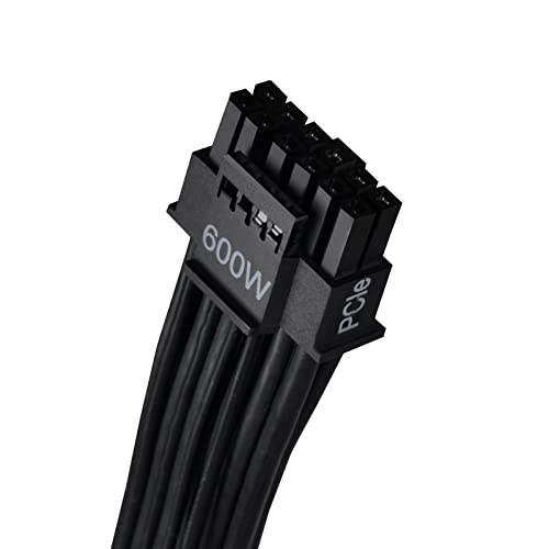 Image of Silverstone Technology PP14-EPS75 Dual EPS 8 pin (PSU) to 12+4 pin (GPU) 12VHPWR PCIe Gen5 Cable for Silverstone 3rd Gen PSUs - 75cm (29.5 inch) Long, SST-PP14-EPS75