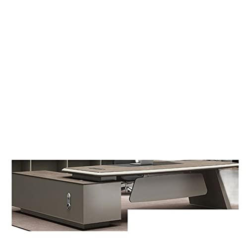 BHJIGDB Office Desk Office Furniture Boss Table, Luxurious Atmosphere, Simple Combination of Office Tables and Chairs,