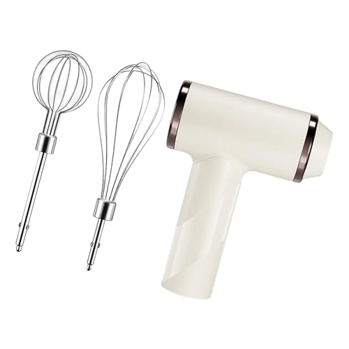 Dcaknri Batidora de Mano de Cocina versátil, batería de 800mAh, opción de 3 velocidades con Accesorios para entusiastas de la Cocina, batidora ergonómica