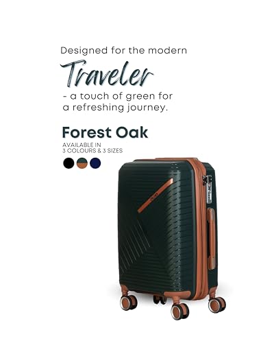 Image of CRUISE Forest Oak Trolley Bags Multi Set Offer | Hard Shell Expandable Suitcases | Cabin and Check-in Lightweight Luggage Bags for Travel (Set of 1, Forest Oak, Small)