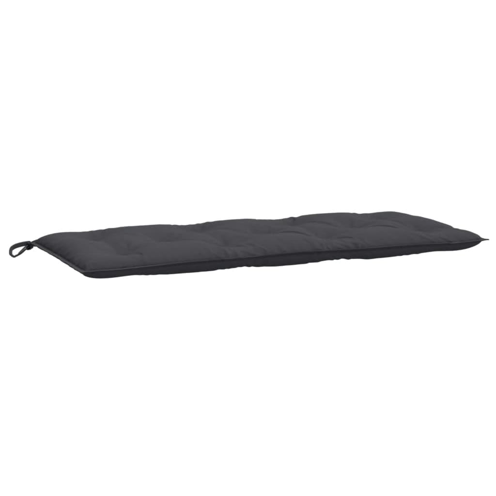 Set di 2 cuscini per panca da giardino, 120 x 50 x 7 cm, colore antracite, per terrazza, balcone, mobili da giardino, con fissaggio, design antiscivolo