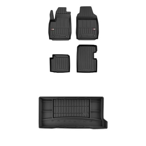 Tapis de sol voiture 3D anti-saleté Frogum ProLine pour coffre Fiat 500