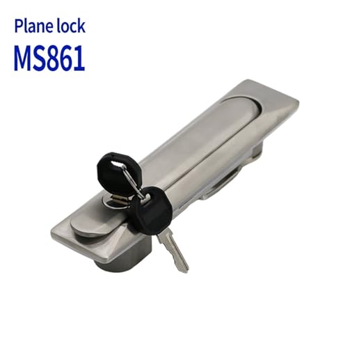 Serrure plate à point unique inox 304 pour compartiment technique