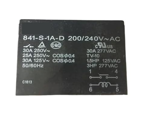 Relais 841-S-1A-D 200/240 VCA avec isolation haute tension et montage stable DIP4