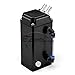 EZAUTO WRAP Black Square Aluminum Engine Oil Catch Tank Can Reservoir Breather #2