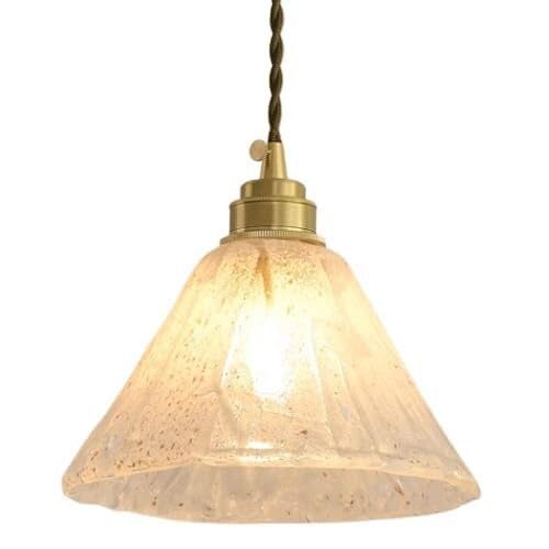 Lustre E27 en verre pour chambre et salle à manger