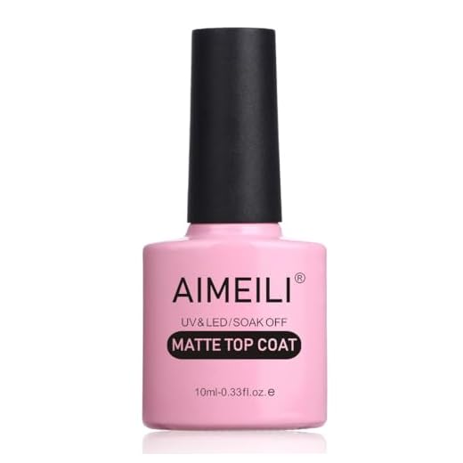 AIMEILI No Wipe Matte Top Coat Überlack UV LED Gellack Gel Nagellack Gel Nail Polish 10ml