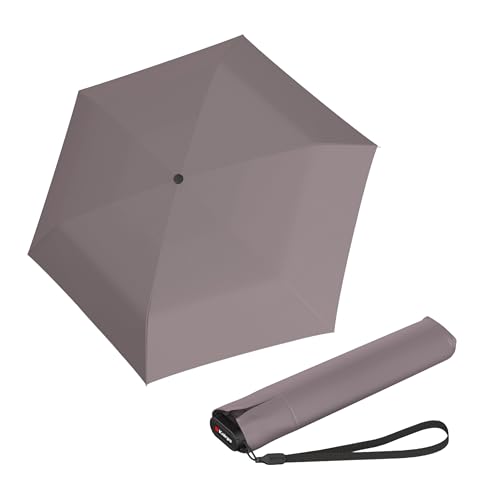 Knirps- Us.050 Ultraleichter, schmaler Regenschirm mit manuellem Öffnen und Schließen – Kompakter Regenschirm für den Rucksack – Winddichter Reiseregenschirm für Erwachsene – Einziehbarer