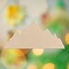 20pcs Wooden Mountain Shaped DIY Craft Cutouts Mountains Unfinished Wood Tags Ornaments for Wedding Birthday Home Party Decoration #4