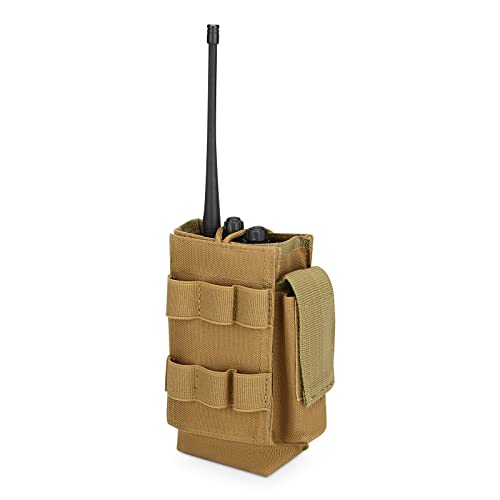 UBORSE Étui de Rangement pour Talkie-Walkie Pochette d'Interphone Tactique Sac Molle à Ceinture en Nylon pour Équipement CS, Randonnée en Plein Air Cover