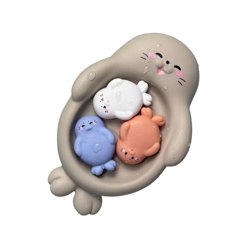 Juguetes de baño flotantes, juguetes de baño flotantes - Juguetes de piscina para bebés animales de goma 4x,Aprendizaje de juegos para niñas niños de 18 meses, más, actividad educativa