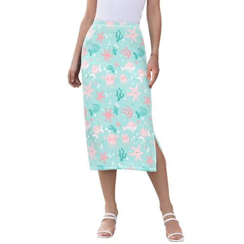 Falda de playa con diseño de estrellas rosas para tus tardes de verano