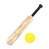CONGARTENO Cricket Spielset Holzoptik mit Tragetasche Interaktives Outdoor Sportspielzeug Geschicklichkeit und Komplettes Freizeitset für Jungen und Mädchen