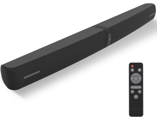 Vecibel Soundbar for TV 90W 2-in-1 Detachable Sound Bar wit Auto Volume Boost TV Speaker Systems with Bluetooth 5.3/ARC/Optical/AUX Connect Home Cinema Soundbars for PC/Gaming/Projectors 1 Set