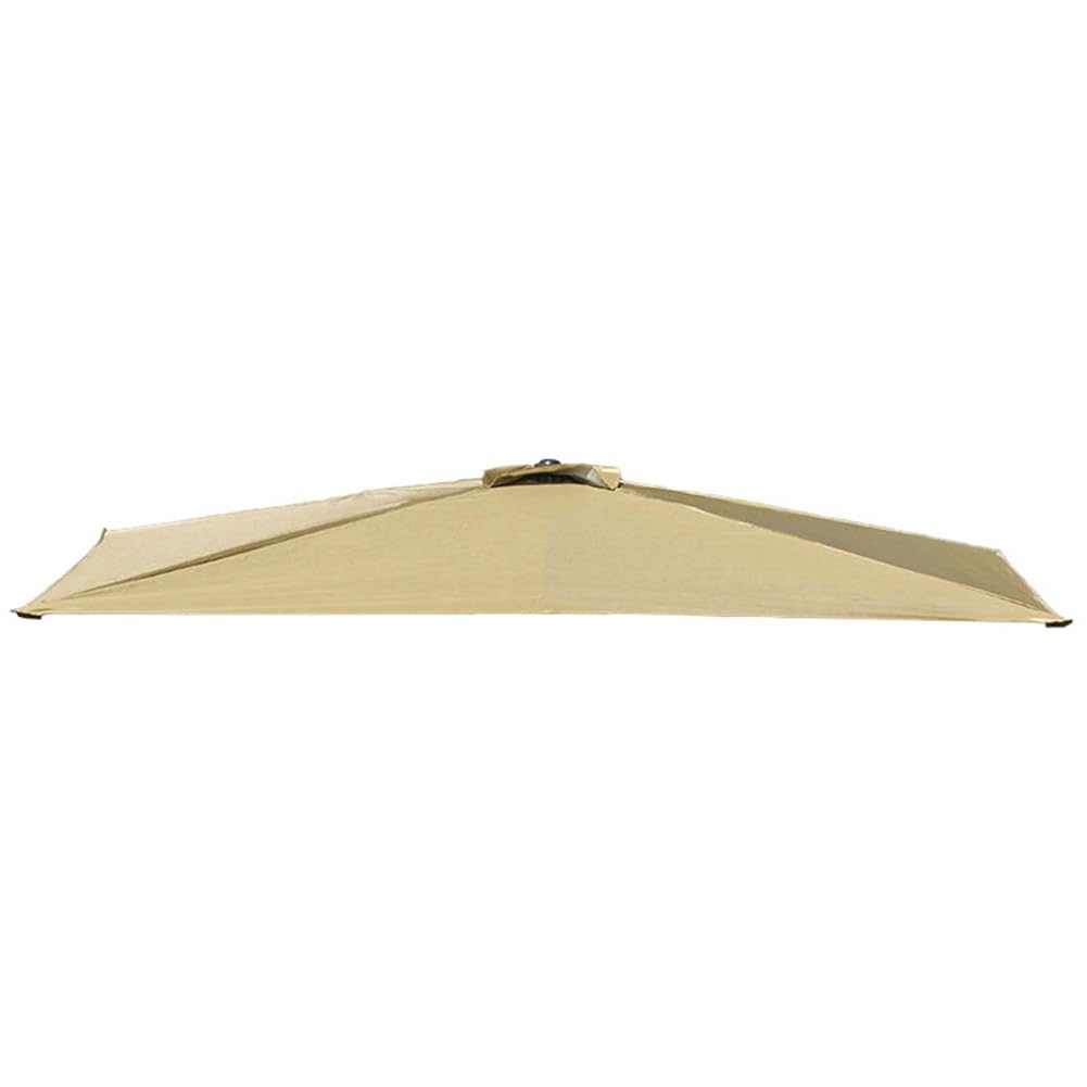 Rettangolare 6 Braccia/8 Braccia Copertura Per Ombrellone Top Copertura per Ombrellone In Tessuto Di Ricambio per balcone, terrazza, giardino, cortile, piscina Cachi 200x300 cm/6.6x9.8 piedi