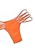 Pink Queen Women's Bandage Halter Neck Brazilian Triangle Bikini Set Swimsuit (A-Orange, XL(US 12-14))