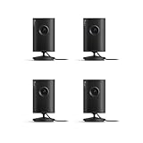 Ring Indoor Cam Plus (newest model), Home or business security, Retinal 2K for crisp, true-to-life video quality, 4x Enhanced Zoom, Low-Light Sight, 4-pack, Black