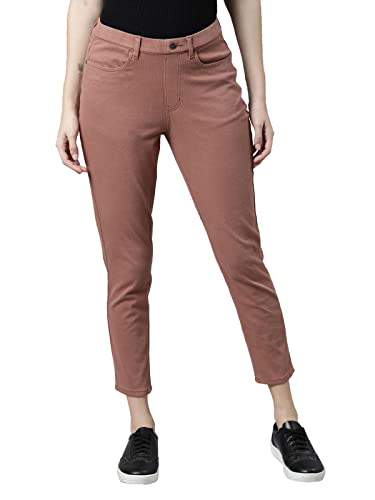 Image of GO COLORS Soft Cotton Blend Printed Jeggings Ankle Length for Women| Breathable, Mid Rise