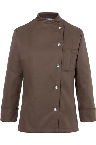 Karlowsky Damenkochjacke Larissa Stehkragen Polyester/Baumwollmix Hellbraun Größe 36