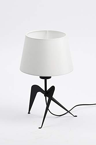 Aluminor LOLA B Schreibtischlampe, Lampenschirm, Schwarz/Weiß Cover