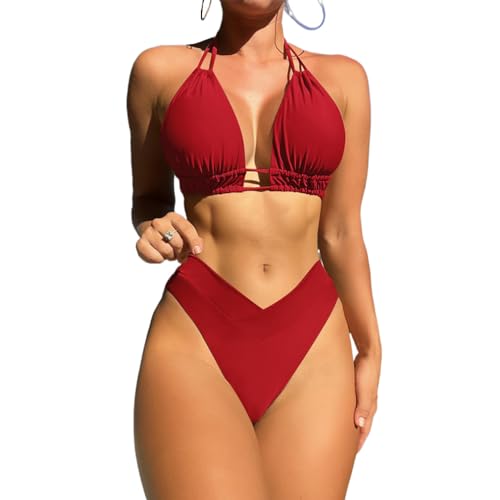 Bikini Femme Taille Haute Vintage