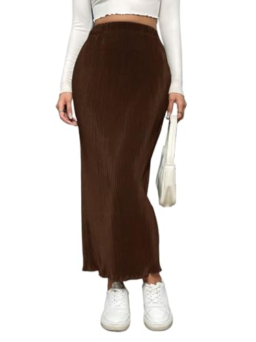 Trend Women's Summer Basic Skirt Casual Solid Color Skirt For Autumn For Beach