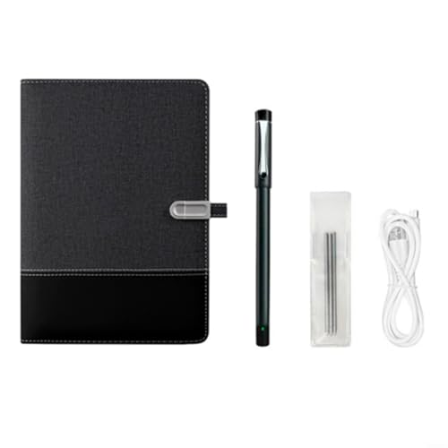 Stylo intelligent avec bloc-notes de numérisation de texte en ABS noir