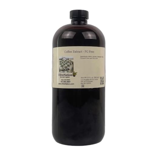 OliveNation Coffee Extract Flavoring, Columbian Coffee Baking Flavor for Cakes, Frosting, Filling, Beverages, Non-GMO, Gluten Free, Kosher, Vegan - 32