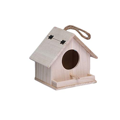 Nichoir pour Oiseaux Sauvages Fait à la Main en Bois Massif de Qualité Supérieure