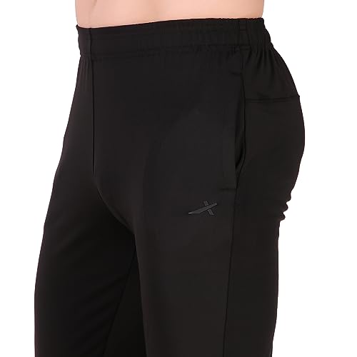 Image of Vector X 4 Way Lycra Mens Track Pant|Boys Polyester Jogger| Gym Workout Slim fit Pants| for Yoga, Running, Sports & Multipurpose Lower for man with 1 Zipper Pocket
