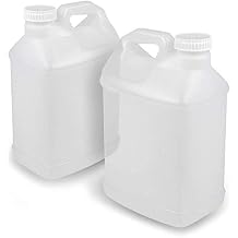 2.5 Gallon Heavy Duty F-Style Jugs with Foam Lined Lids - Hdpe Containers for Frozen Drink Mixing, Cold Brewing, Beverage, Liquid, Water Storage - 2 Pack
