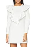  Miss Selfridge Petite Damen Ruffle Sweat Dress Lässiges Kleid, Sahne, 14