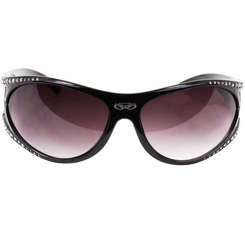 Global Vision Marilyn-1 Women's Motorcycle Sunglasses W/ 50 Crystal Bling Rhinestones Eyewear2