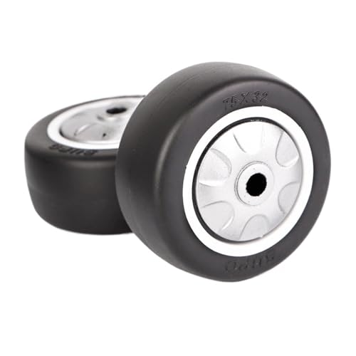 Roue simple en polyuréthane PU noire 3 pouces sans vis lot de 2