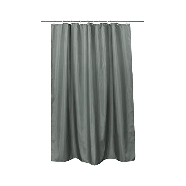 ZOLLNER Duschvorhang, 180x200 cm, Anti-Schimmel, grau (weitere verfügbar) – Bild 6