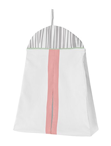 Coral, Mint And Grey Woodsy Deer Girls Baby Bedding 4 Piece Crib Set #TOP4