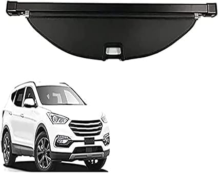 Cubierta de carga retráctil Hyundai Santa Fe 2013 2015, bandeja de maletero duradera