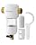 Waterdrop Spin Down Sediment Filter, Reusable Whole House Water Filter System, Flushable Pre-Filter System for City/Well Water, 50 Micron, 1" MNPT + 3/4" FNPT, WD-PF01