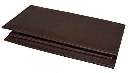 NEW !! Checkbook Cover Wallet Organizer with Credit Card Holder Genuine Leather