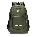 Sports Mochila Esportiva, Preta e Azul, Multicompartimentos, com Alças Acolchoadas, para Escola e Viagem (Verde)