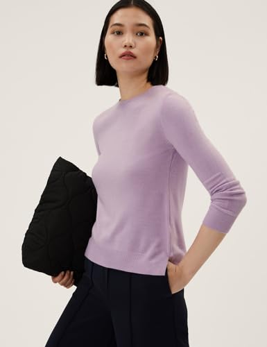 Image of Marks & Spencer Acrylic Women's Round Neck Sweater