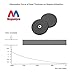 Magnetpro 2 Pieces Strong Rubber Coated Mounting Magnets Anti-Scratch & Anti Corrosion, Over 120 LB Adhesive Power, with 1/4