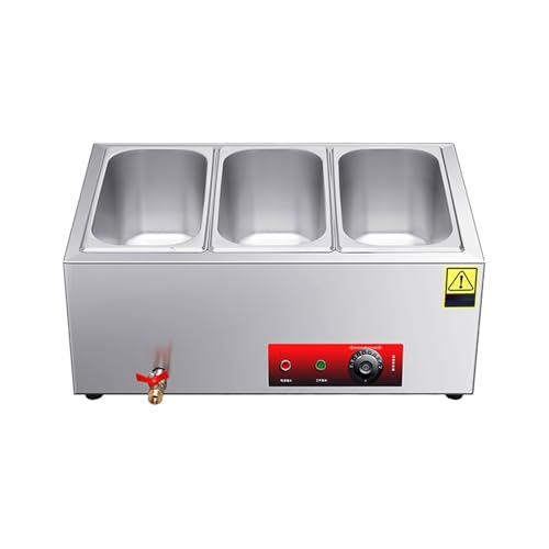 Cost-Saving Commercial Food Warmer - Heavy-Duty, Large Capacity Stainless Steel Buffet Server, The Solution for Restaurants, Catering & Hotels(A2-22.5" L x 14.5" W x 9.5" H)