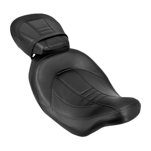 Asiento de motocicleta doble pasajero delantero trasero para Touring Electra Glide 09-23
