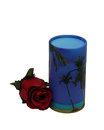 Casket DepotTropical Paradise Mini Scattering Tube, Holds up 35 Cubic Inches Ashes