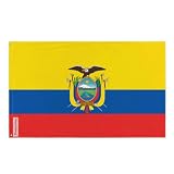  Pixelforma - Bandera de Ecuador de varios tamaños de poliéster 6. 10 ojales de 192 x 288 cm