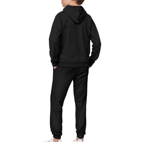 Boys Sweatshirt Set 2 Piece Long Sleeve Hoodies and Sweatpants Casual Athletic Clothes Fall Winter Outfits 7-14Y3
