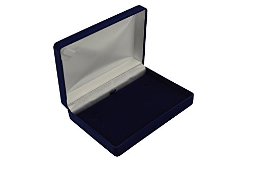 boxdisplays Caja de collar de terciopelo azul de lujo (VV06)